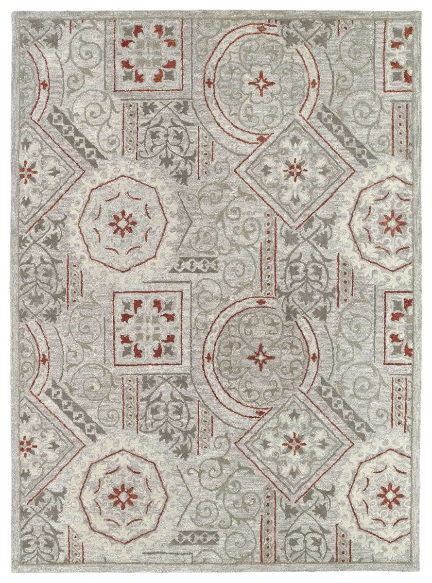 Kaleen Brooklyn 5302-73 Pewter Area Rug Clearance - Image 3