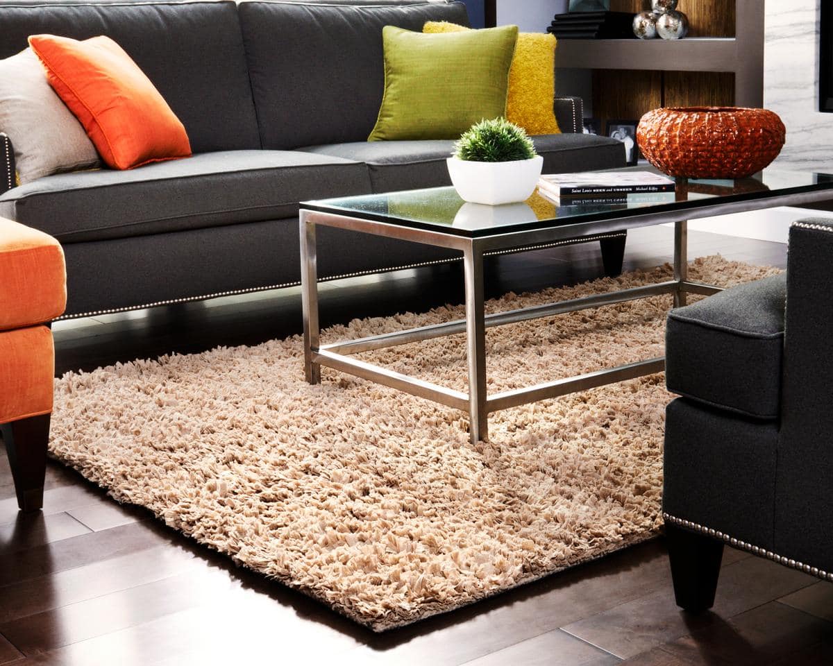 Anji Mountain Paper Shag Mocha Area Rug Clearance - Image 2