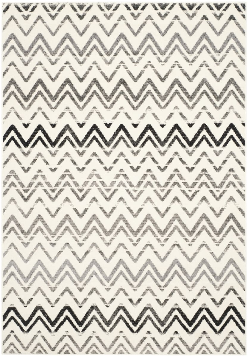 Safavieh Evoke Evk498c Cream - Dark Grey Area Rug