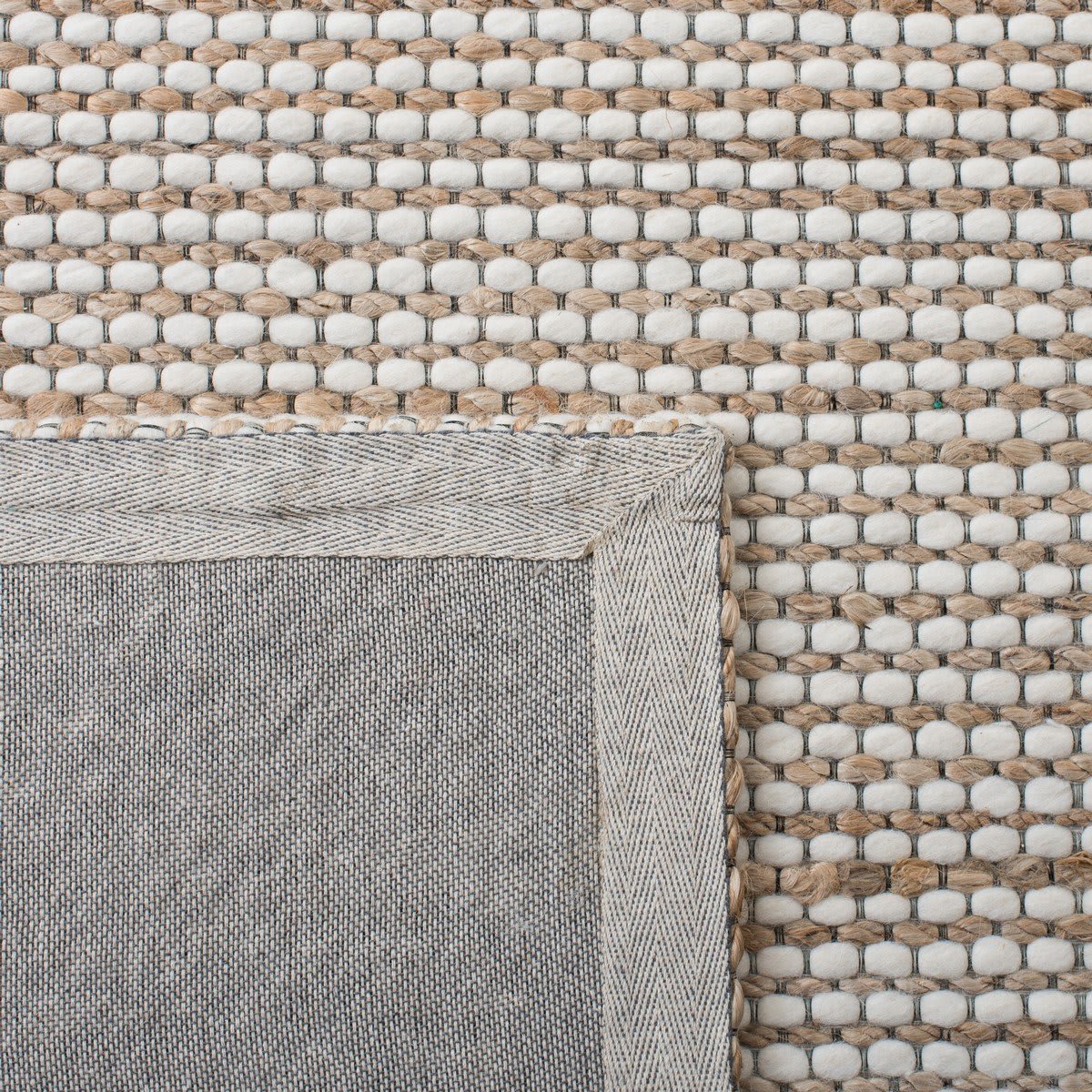Safavieh Natural Fiber Nfb553A Natural - Ivory Area Rug