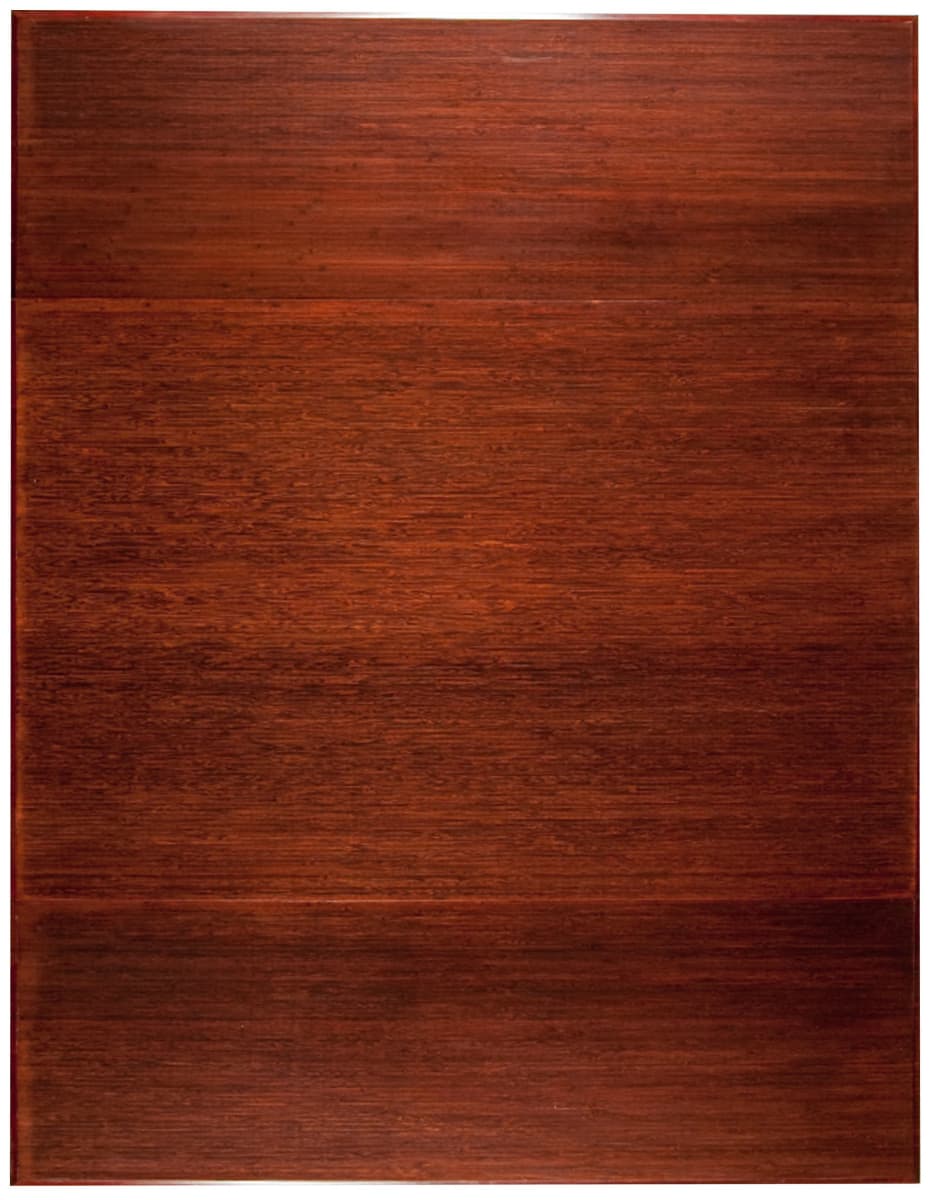 Anji Mountain Bamboo Chair Mat Tri-Fold No Lip Dark Cherry Area Rug - Image 2